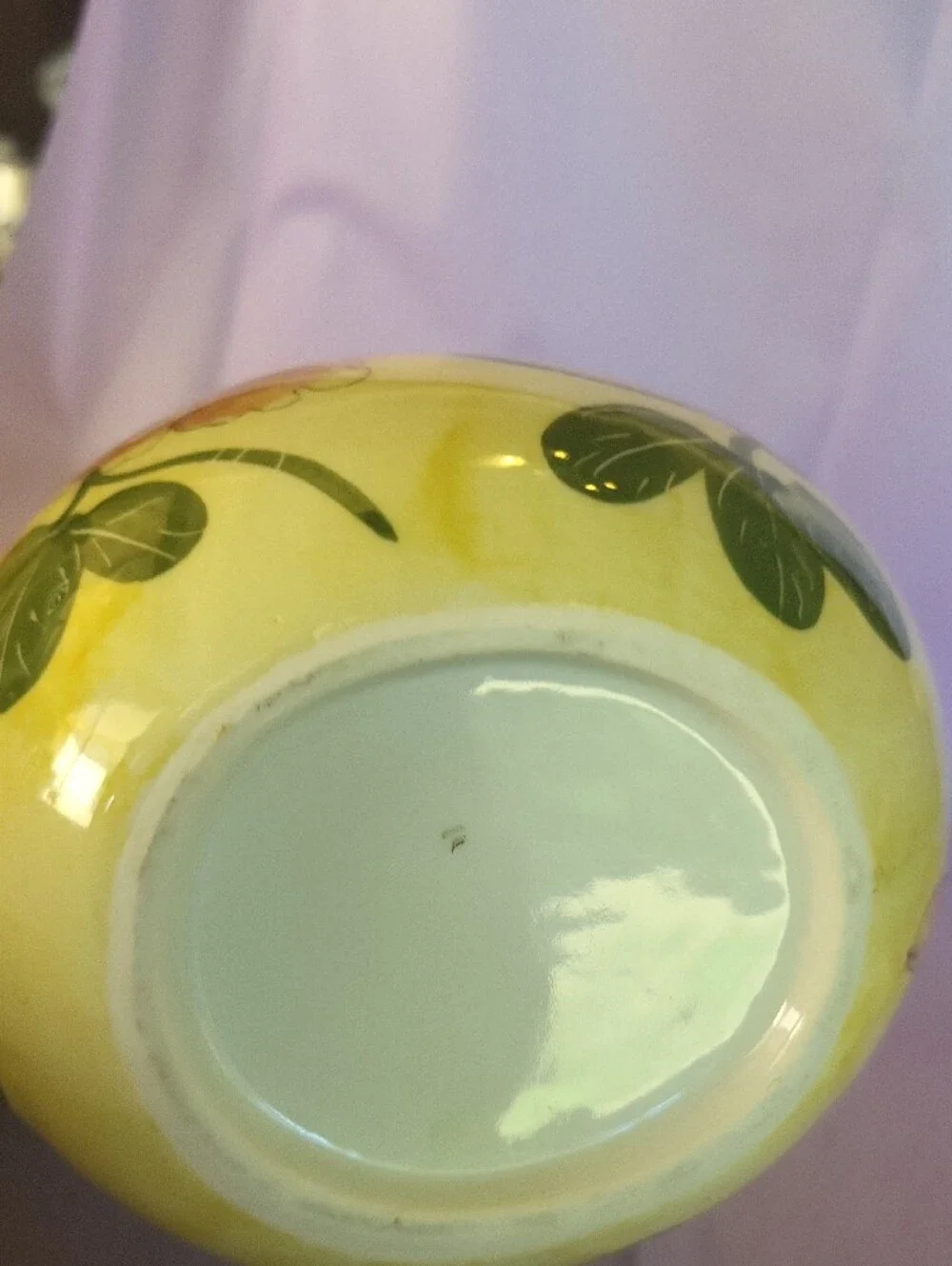 Andrea By Sadek Yellow & Green Hand-Painted Rooster Pitcher Vase